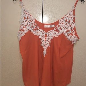 Nuoxi 7x bright orange summer blouse